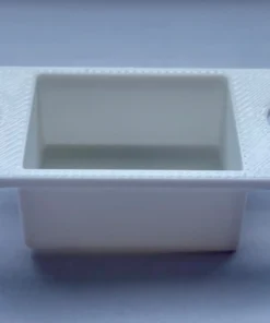 standard dust box in white, top