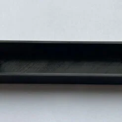 2x Pack Bathroom Door Frame Strike Plate Dust Boxes In Black - UK Made