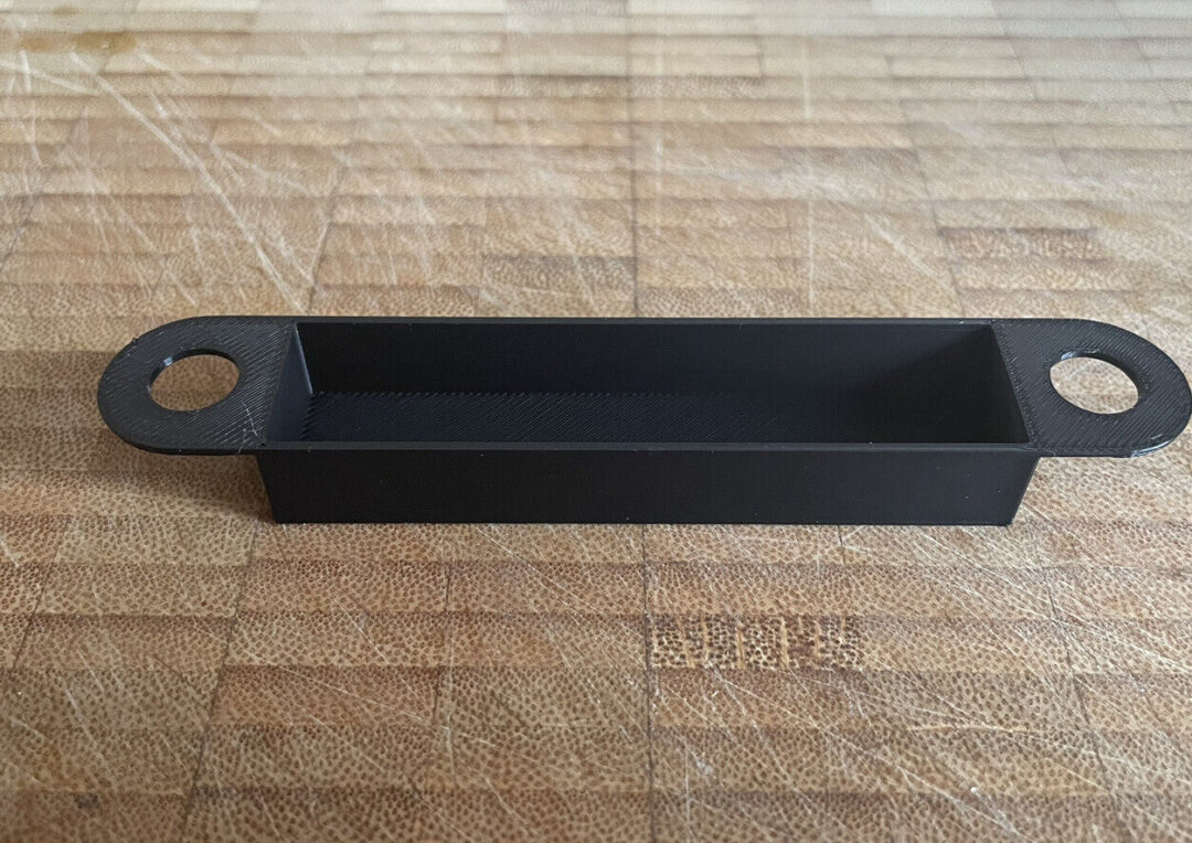 2x Pack Bathroom Door Frame Dust Boxes In Black 120mm - UK Made